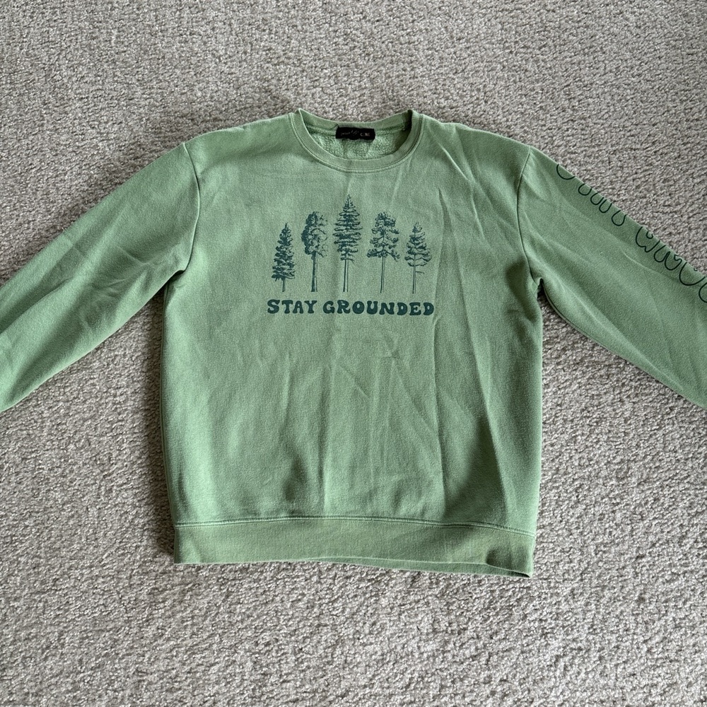 Green Graphic Women’s Sweater